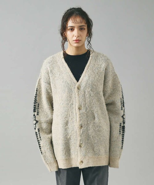 【PENDLETON /ペンドルトン】シャギーニットVカーディガン/ユニセックス モデル：H177 B90 W72 H92 PENDLETON ハーディング ペンドルトン