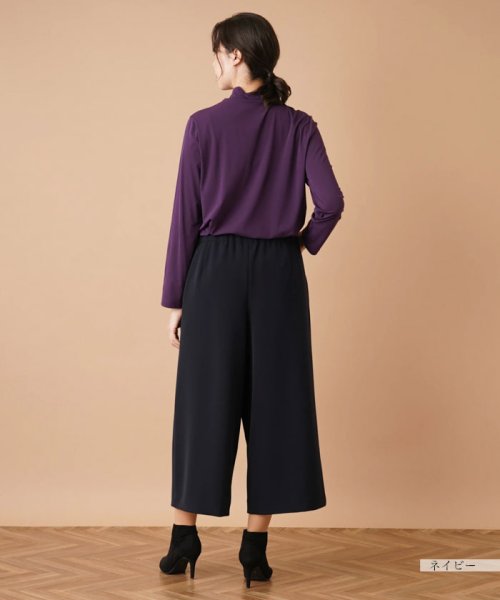 ストレッチガウチョパンツ【プラス企画】 