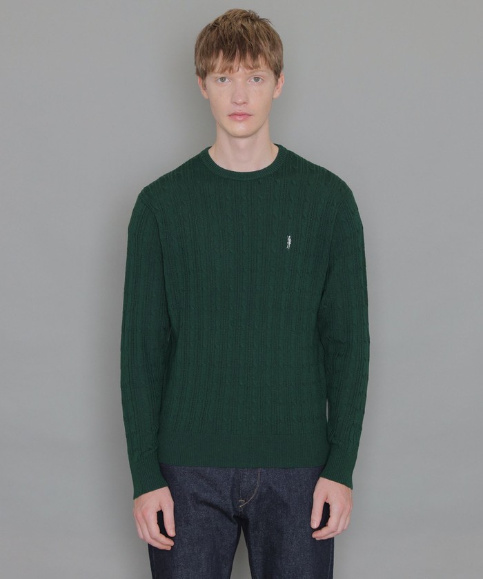 未使用　MACKINTOSH LONDON 12ゲージケーブルクルーネックニット 12ゲージケーブルクルーネックニット(505489976)｜HANKYU MEN'S / 阪急