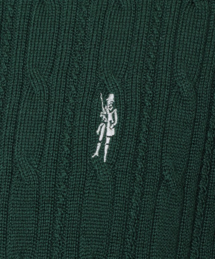 12ゲージケーブルクルーネックニット(505489976)｜HANKYU MEN'S / 阪急