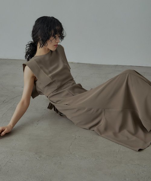 niana ニアナ 結婚式 ワンピース パーティードレス バックオープン バックリボン ロング丈 ノースリーブ オケージョン 1.5次会 春夏 秋冬 二次会 謝 ニアナ 二次会 5cm