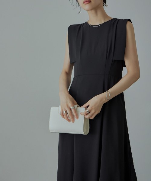 niana ニアナ 結婚式 ワンピース パーティードレス バックオープン バックリボン ロング丈 ノースリーブ オケージョン 1.5次会 春夏 秋冬 二次会 謝 ニアナ 二次会 5cm