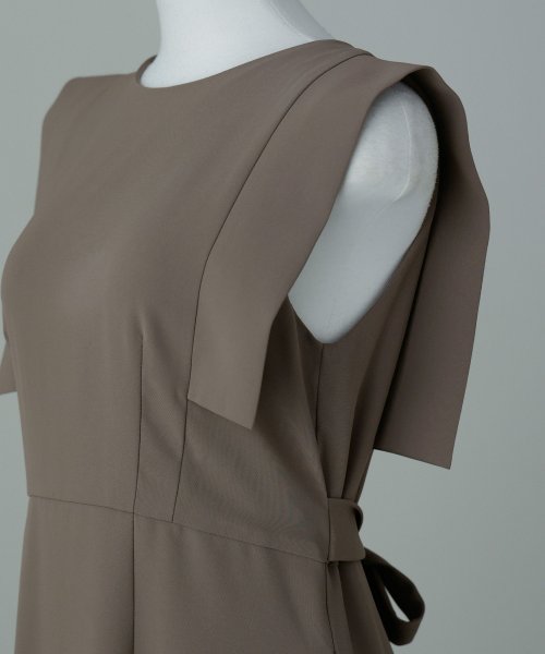 niana ニアナ 結婚式 ワンピース パーティードレス バックオープン バックリボン ロング丈 ノースリーブ オケージョン 1.5次会 春夏 秋冬 二次会 謝 ニアナ 二次会 5cm