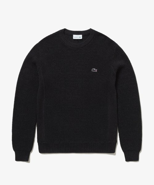 ヘザーカラーリングワッフルニット 