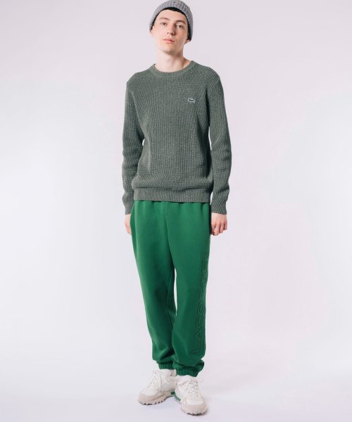 ヘザーカラーリングワッフルニット 