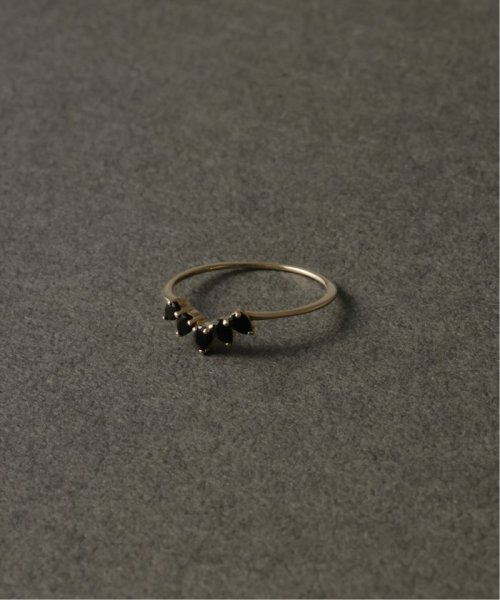 オニキスペアシェイプ5ピースリング K10 