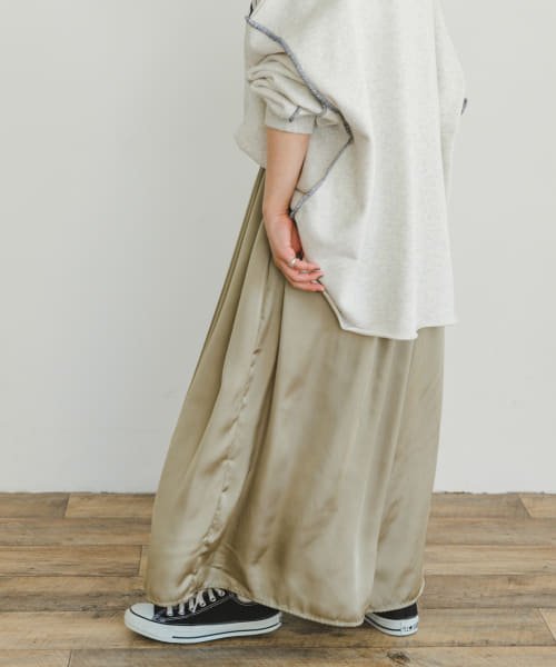 ITEMS URBANRESEARCH(アイテムズ アーバンリサーチ（レディース）)/サテンイージーガウチョパンツ/img02