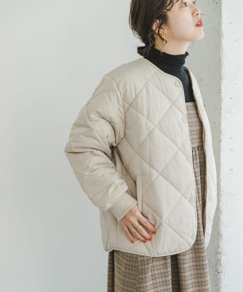 ITEMS URBANRESEARCH(アイテムズ アーバンリサーチ（レディース）)/『Sサイズ/XSサイズあり』中綿キルティングノーカラージャケット/img09