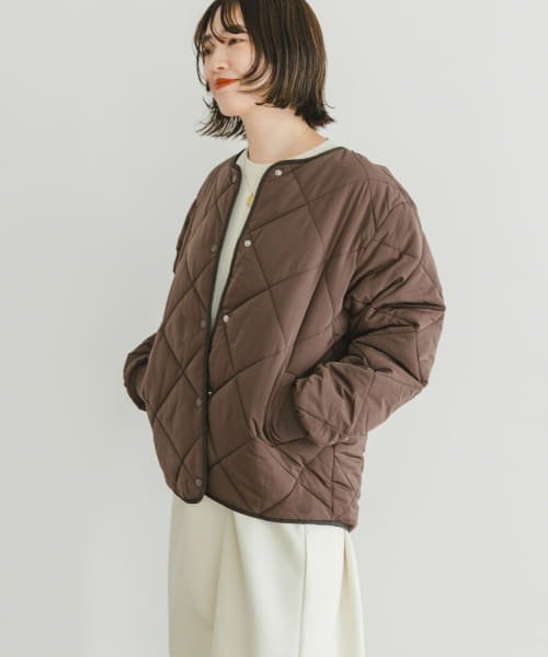 ITEMS URBANRESEARCH(アイテムズ アーバンリサーチ（レディース）)/『Sサイズ/XSサイズあり』『一部WEB限定カラー』中綿キルティングノーカラージャケット/img23