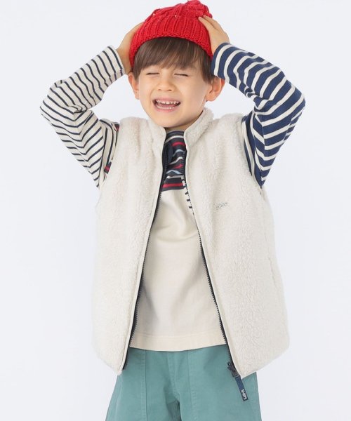 SHIPS KIDS(シップスキッズ)/SHIPS KIDS:100～130cm /〈撥水/手洗い可能〉ボア リバーシブル ベスト/img01