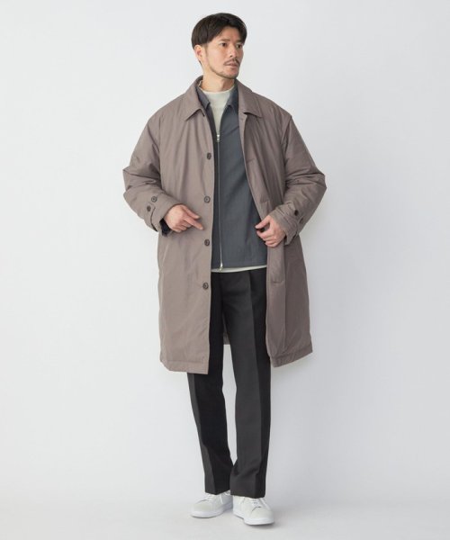 SHIPS:〈撥水〉Thinsulate 中綿 ステンカラーコート 中綿 Thinsulate