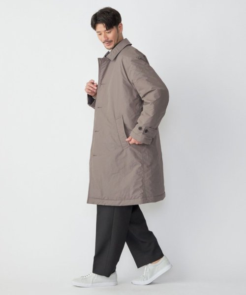 SHIPS:〈撥水〉Thinsulate 中綿 ステンカラーコート 中綿 Thinsulate
