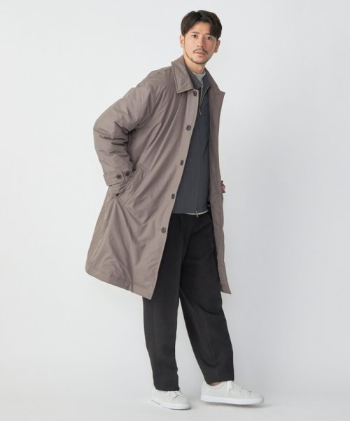 SHIPS:〈撥水〉Thinsulate 中綿 ステンカラーコート 中綿 Thinsulate