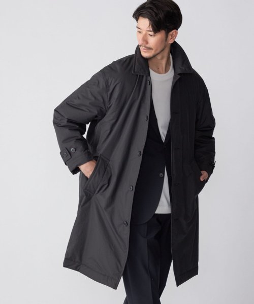 SHIPS:〈撥水〉Thinsulate 中綿 ステンカラーコート 中綿 Thinsulate