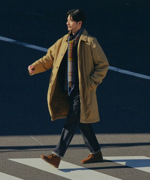 SHIPS:〈撥水〉Thinsulate 中綿 ステンカラーコート 中綿 Thinsulate