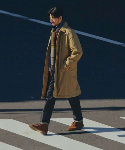 SHIPS:〈撥水〉Thinsulate 中綿 ステンカラーコート 中綿 Thinsulate