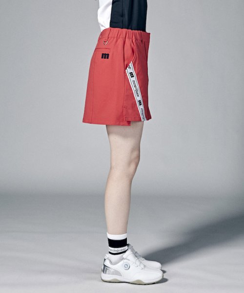 【神谷そらプロ着用｜ENVOY】はっ水ストレッチサイドロゴラインスリットスカート(38cm丈)【アウトレット】 