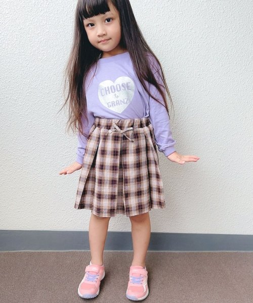 SHOO・LA・RUE(Kids) (シューラルーキッズ)/【110－140cm】インナーパンツ付きチェックスカート/img09