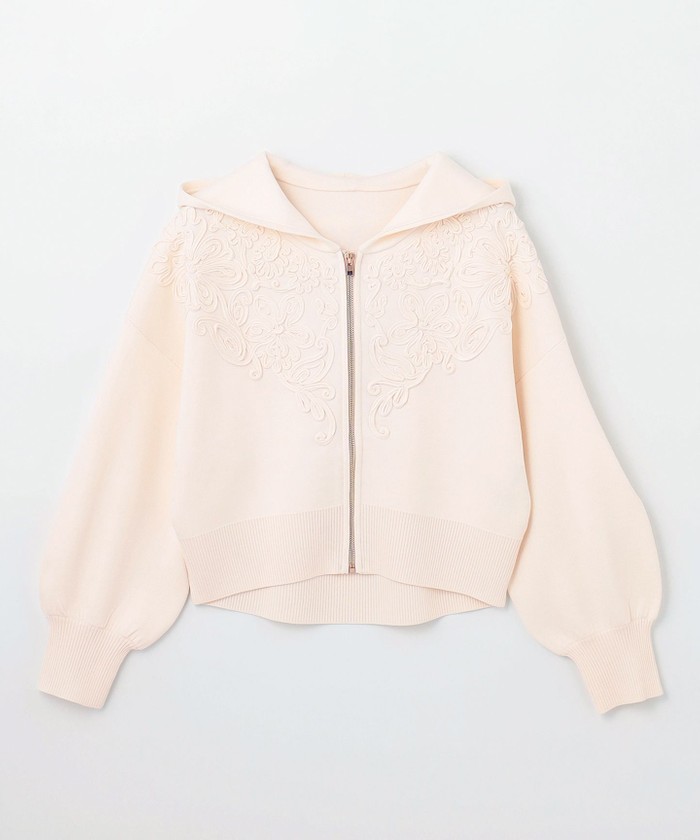 コード刺繍ニットパーカー(505487356)｜阪急百貨店公式通販サイト