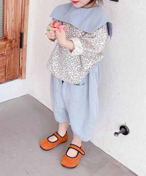 aimoha(aimoha（アイモハ）)/aimoha－KIDS－ 韓国子供服　かわいいガーリー風セーラーカラー小花柄ブラウス/img05