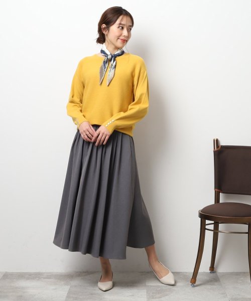 SHOO・LA・RUE　DRESKIP(シューラルー／ドレスキップ)/上品フェミニン 袖口ボタン ニット【SHOO WARM/吸湿発熱】/img12