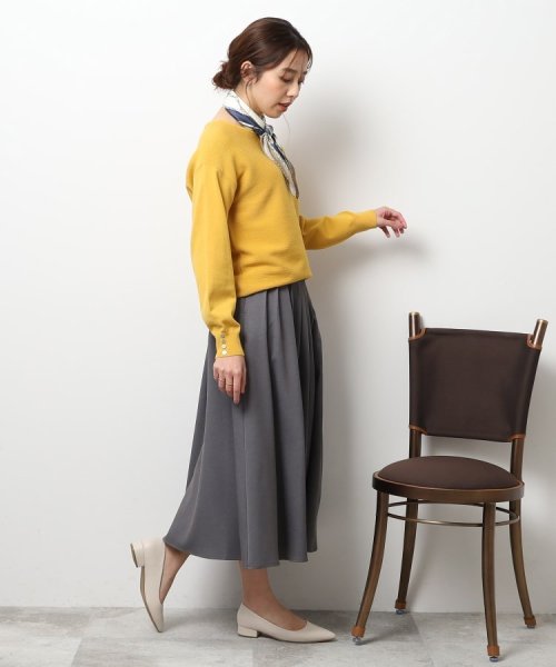 SHOO・LA・RUE　DRESKIP(シューラルー／ドレスキップ)/上品フェミニン 袖口ボタン ニット【SHOO WARM/吸湿発熱】/img13