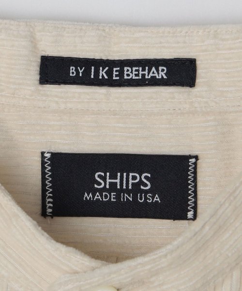 SHIPS MEN(シップス　メン)/【SHIPS別注】IKE BEHAR: ワイドコーデュロイ バンドカラーシャツ/img19