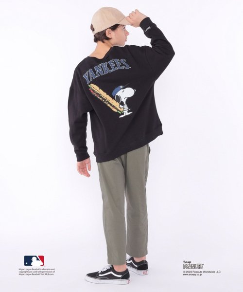 SHIPS KIDS(シップスキッズ)/SHIPS KIDS:145～170cm / スヌーピー×MLB スウェット/img09