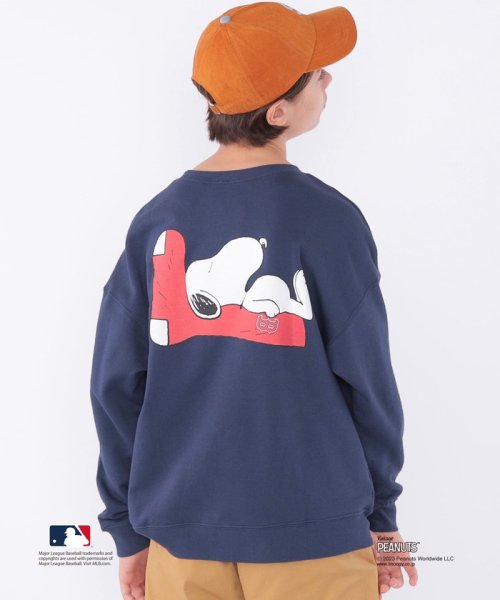 SHIPS KIDS(シップスキッズ)/SHIPS KIDS:145～170cm / スヌーピー×MLB スウェット/img14