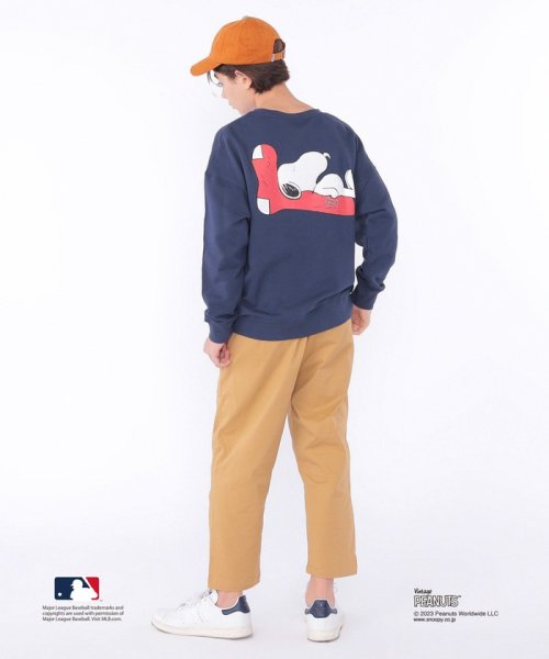 SHIPS KIDS(シップスキッズ)/SHIPS KIDS:145～170cm / スヌーピー×MLB スウェット/img19