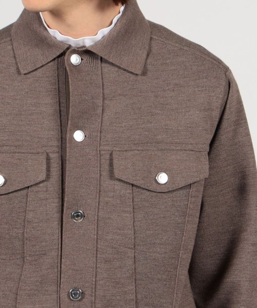 ポリエステルウール ニットGジャン 