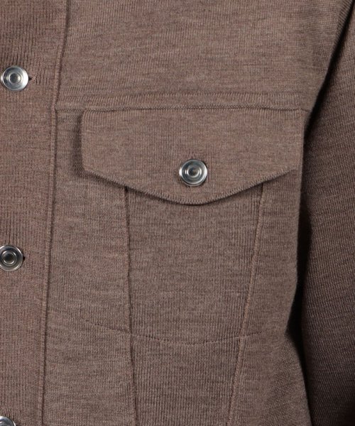 ポリエステルウール ニットGジャン 