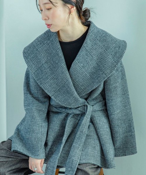 quaranciel: リバー ケープ コート quaranciel リバー ONE SIZE