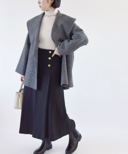 quaranciel: リバー ケープ コート quaranciel リバー ONE SIZE