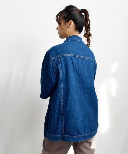 ARGO TOKYO(アルゴトウキョウ)/Half Sleeve Denim Jacket 21105 ハーフスリーブデニムジャケット　デニムジャケット　デニムシャツ　ハーフスリーブ　ライトアウター　オ/img07