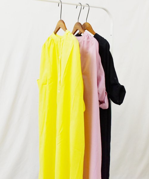 ARGO TOKYO(アルゴトウキョウ)/Color Cotton Shirt Onepiece 29086 カラーコットンシャツワンピース　シャツワンピース　ロングワンピース　ワンピース　マキシワンピ/img01