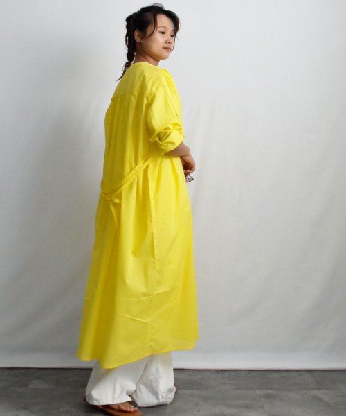 ARGO TOKYO(アルゴトウキョウ)/Color Cotton Shirt Onepiece 29086 カラーコットンシャツワンピース　シャツワンピース　ロングワンピース　ワンピース　マキシワンピ/img23