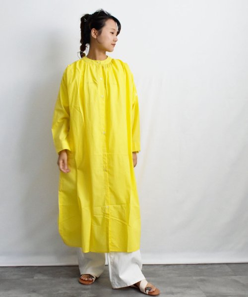 ARGO TOKYO(アルゴトウキョウ)/Color Cotton Shirt Onepiece 29086 カラーコットンシャツワンピース　シャツワンピース　ロングワンピース　ワンピース　マキシワンピ/img42