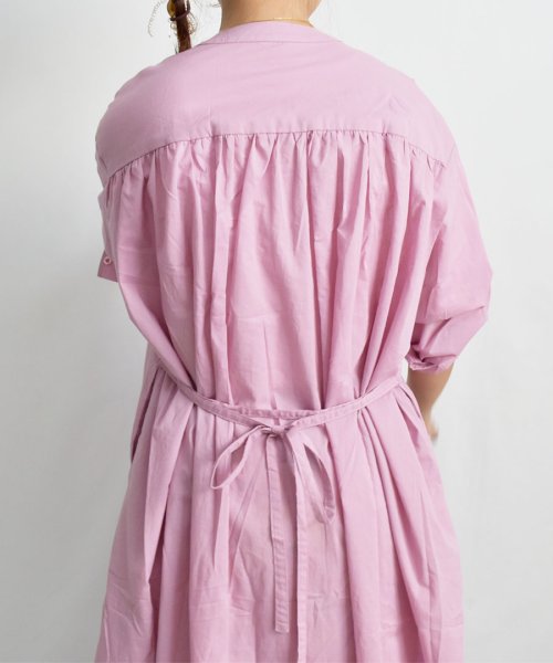 ARGO TOKYO(アルゴトウキョウ)/Color Cotton Shirt Onepiece 29086 カラーコットンシャツワンピース　シャツワンピース　ロングワンピース　ワンピース　マキシワンピ/img73