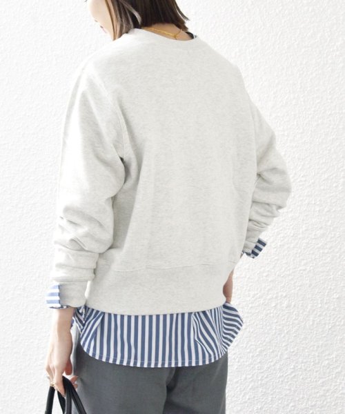 SHIPS any WOMEN(シップス　エニィ　ウィメン)/【SHIPS any別注】THE KNiTS:〈洗濯機可能〉カレッジ ロゴ スウェット/img19