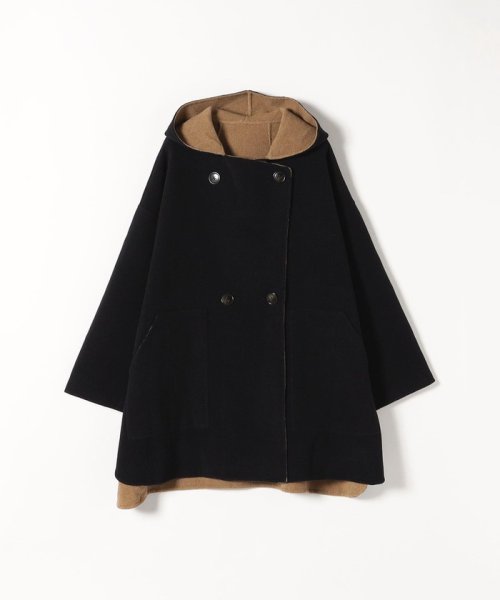 SHIPS any: リバー フーディー ポンチョ ハーフ コート SHIPS any リバー ポンチョ