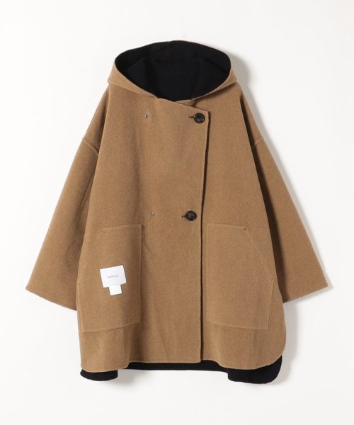 SHIPS any: リバー フーディー ポンチョ ハーフ コート SHIPS any リバー ポンチョ