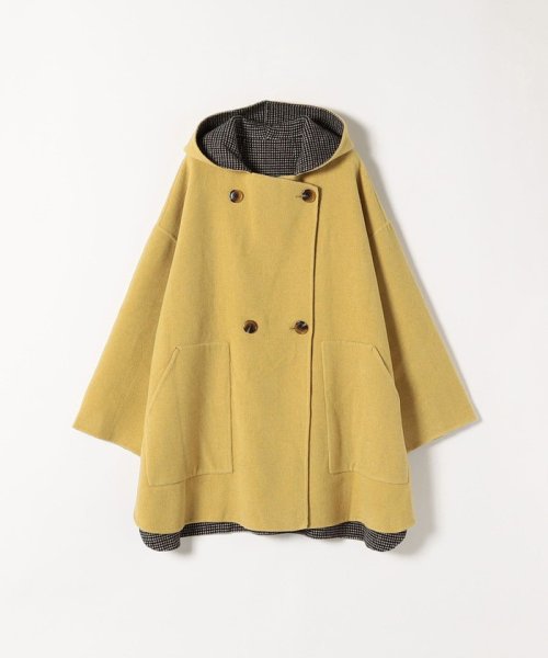 SHIPS any: リバー フーディー ポンチョ ハーフ コート SHIPS any リバー ポンチョ