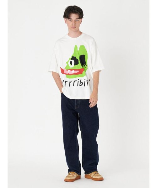 Levi's(リーバイス)/LEVI'S(R) SKATE グラフィック Tシャツ ホワイト RRIBIT GREEN/img09