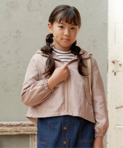 ikka kids(イッカ　キッズ)/サテンフレアマウンテンパーカー（120〜160cm）/img03