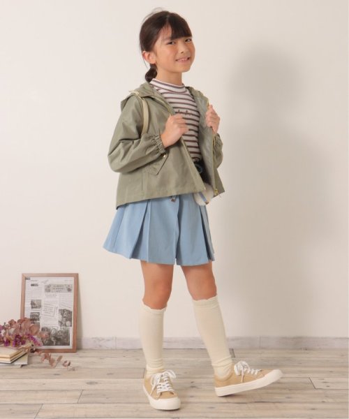 ikka kids(イッカ　キッズ)/サテンフレアマウンテンパーカー（120〜160cm）/img12