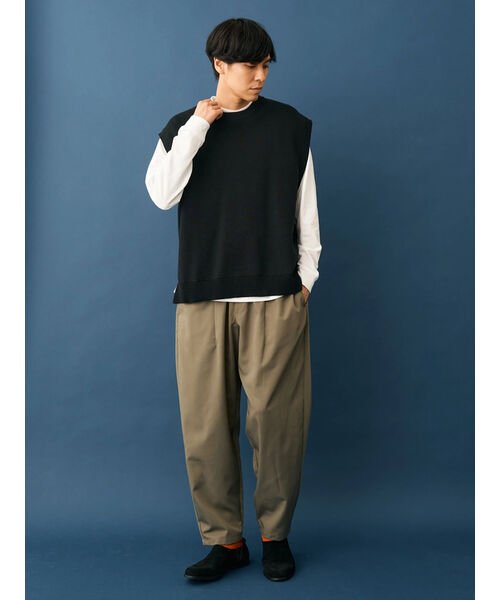 CRAFT STANDARD BOUTIQUE(クラフトスタンダードブティック)/【2点セット】洗える ミラノリブニットベスト+LS TEE－SET/img10