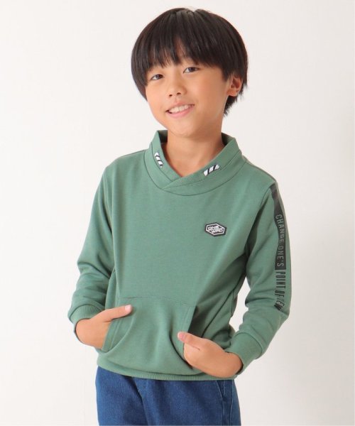 ikka kids(イッカ　キッズ)/チビハイネック袖ロゴトレーナー（120〜160cm）/img05