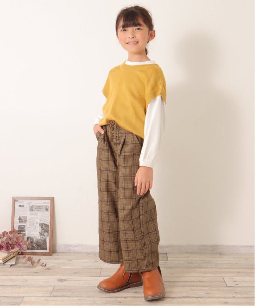 ikka kids(イッカ　キッズ)/レースアップワイドパンツ（120〜160cm）/img07