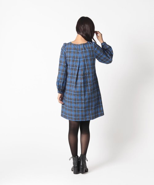To b. by agnes b. OUTLET(トゥー　ビー　バイ　アニエスベー　アウトレット)/【Outlet】WU57 ROBE ティーシータータンチェックドレス/img02